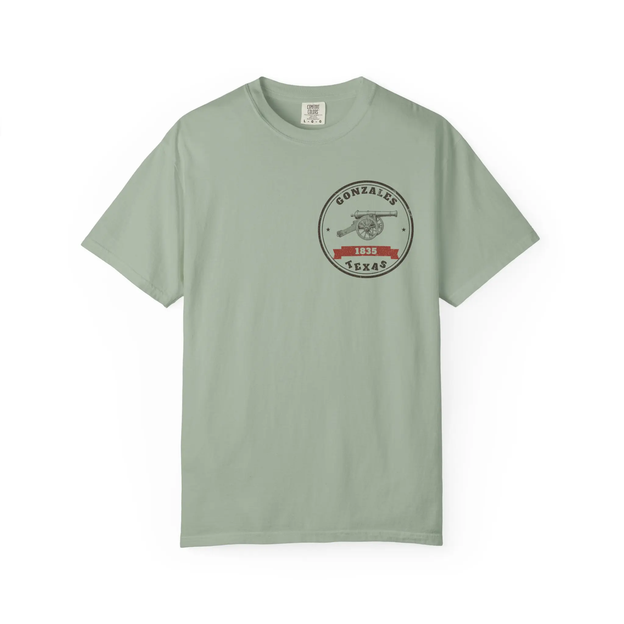 Borrowed It in 1831 T-Shirt | Gonzales Cannon 1835 Texas History Front and Back Tee - Image 13
