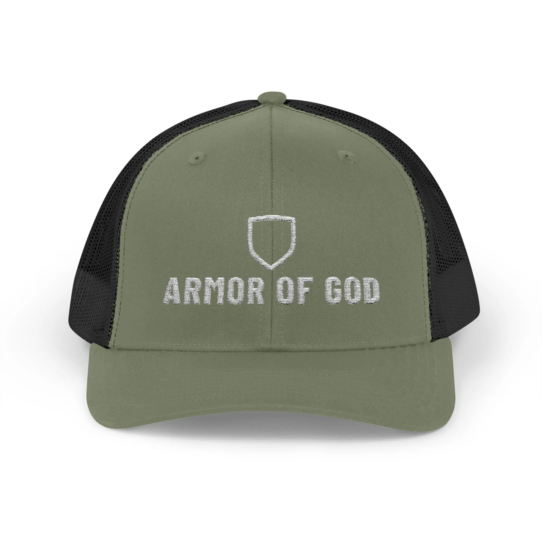 Armor of God Trucker Hat | Embroidered Shield Christian Snapback - Image 13