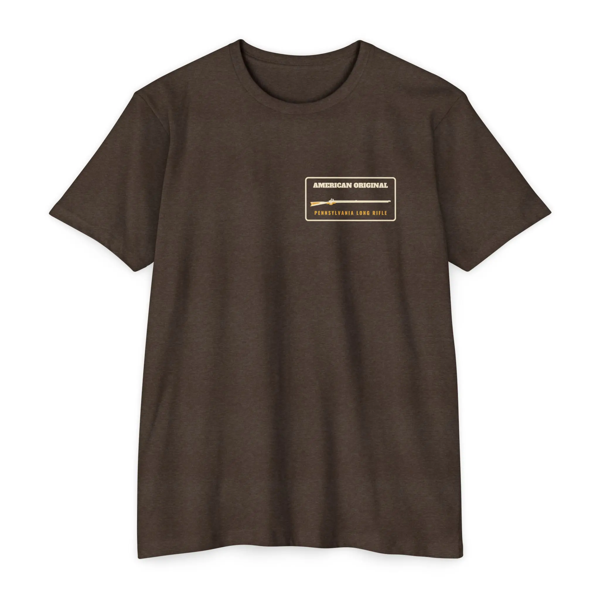 American Original Long Rifle T-Shirt | Pennsylvania Blueprint Front and Back Tee - Image 9
