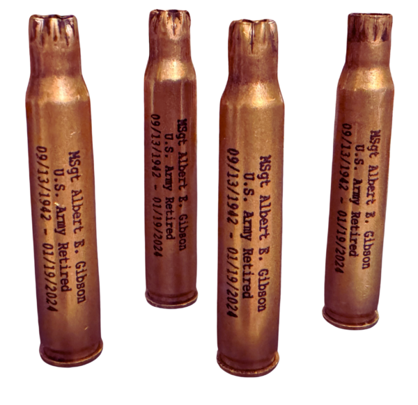 Custom Engraved Fired Brass