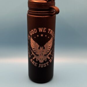 In God We Trust Water bottle black