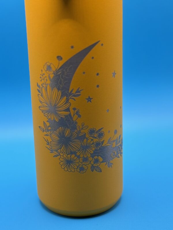 Yellow Moon Tumbler close up