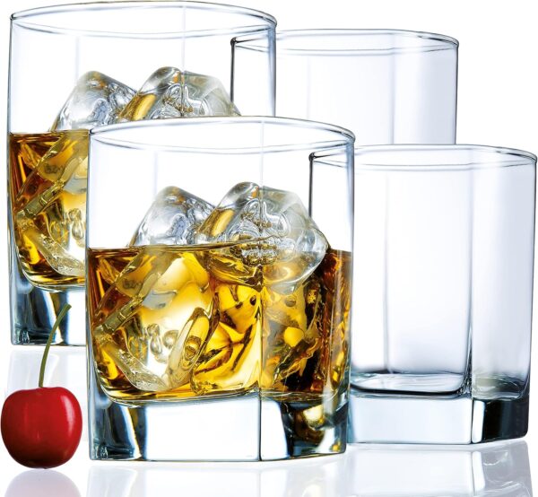 Set of four glasses
